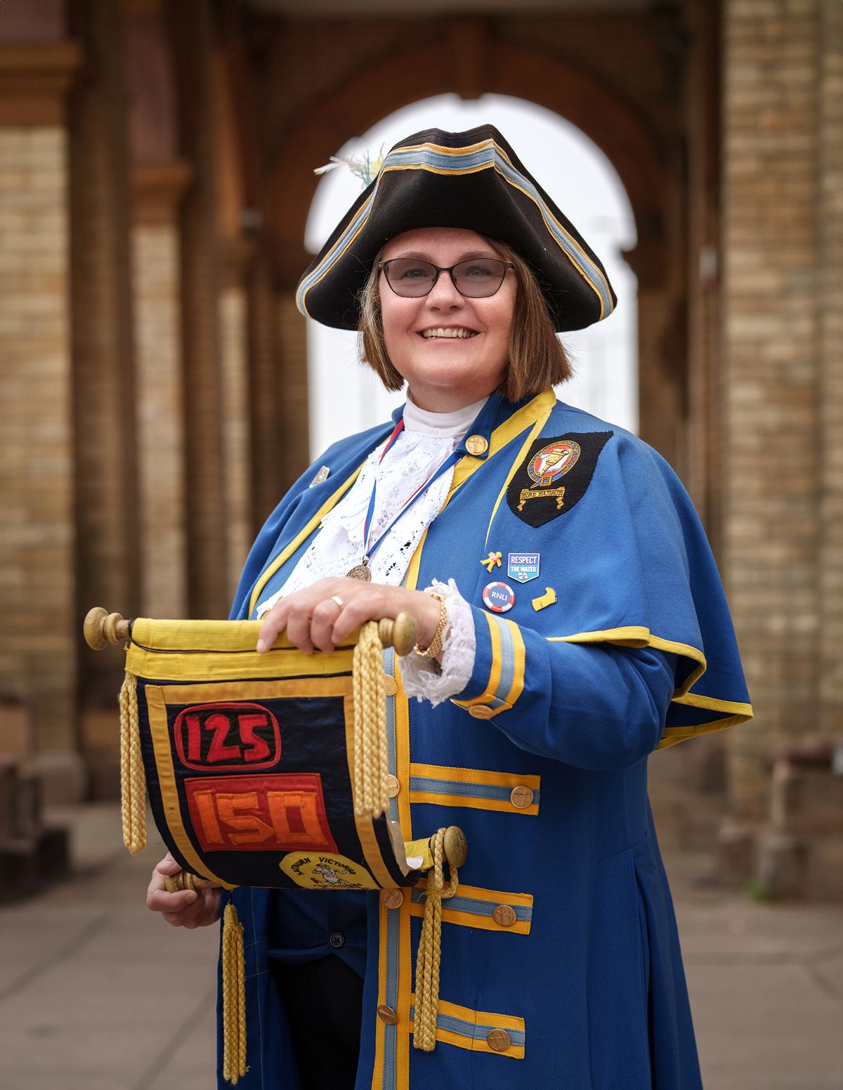 Saltburn's Town Crier Sharon Wilson