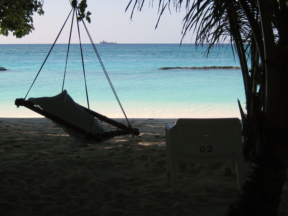 Post lunch relaxation spot, Kuramathi, Maldives