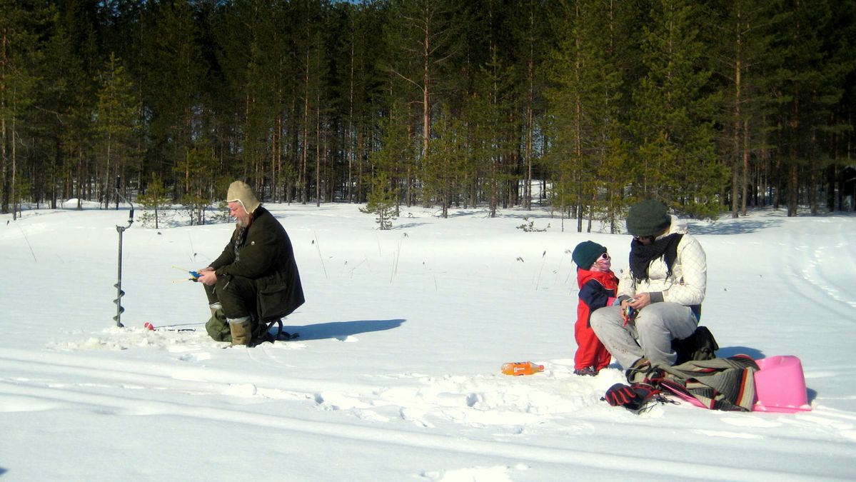 Under Ice Fishing in Finland